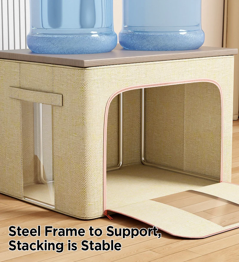 Joybos® Bacs de rangement pliables avec fenêtre transparente F250