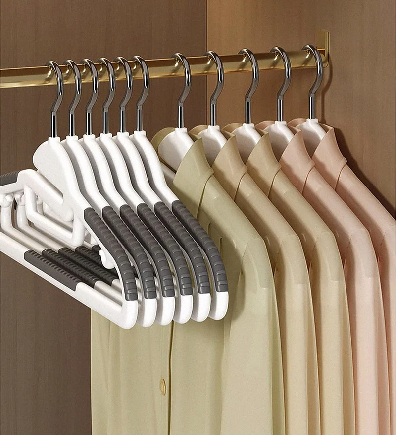 Joybos® Lot de 20 Cintres en Plastique avec Design Antidérapant F22