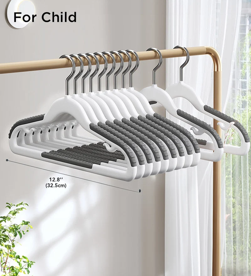 Joybos® Lot de 20 Cintres en Plastique avec Design Antidérapant F22