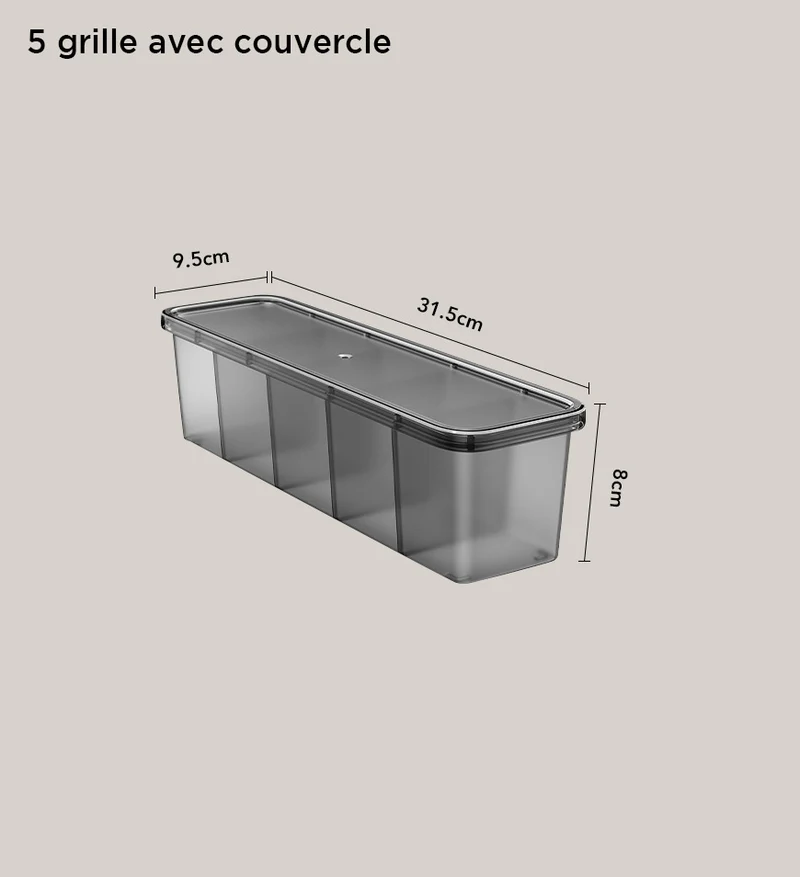 Joybos® Boîte de Rangement Translucide pour Chaussettes et Sous-vêtements Z157