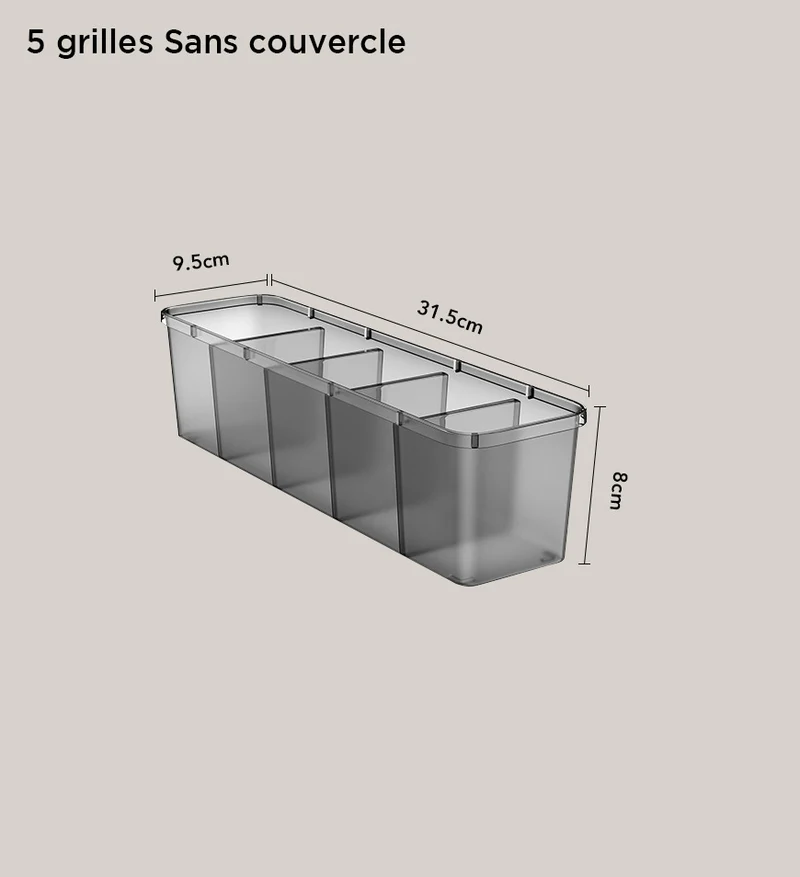 Joybos® Boîte de Rangement Translucide pour Chaussettes et Sous-vêtements Z157