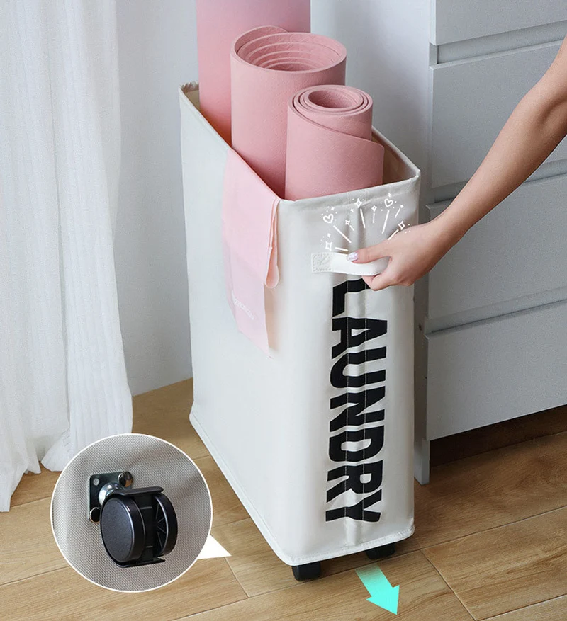 Joybos® Sac de Rangement à Roulettes en Tissu F9