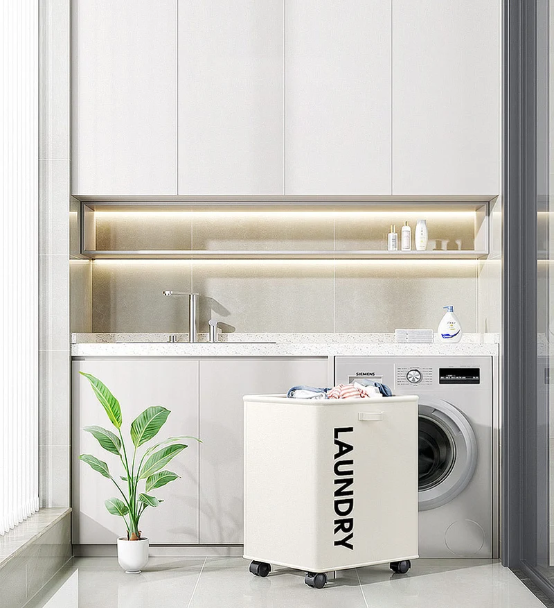 Joybos® Sac de Rangement à Roulettes en Tissu F9