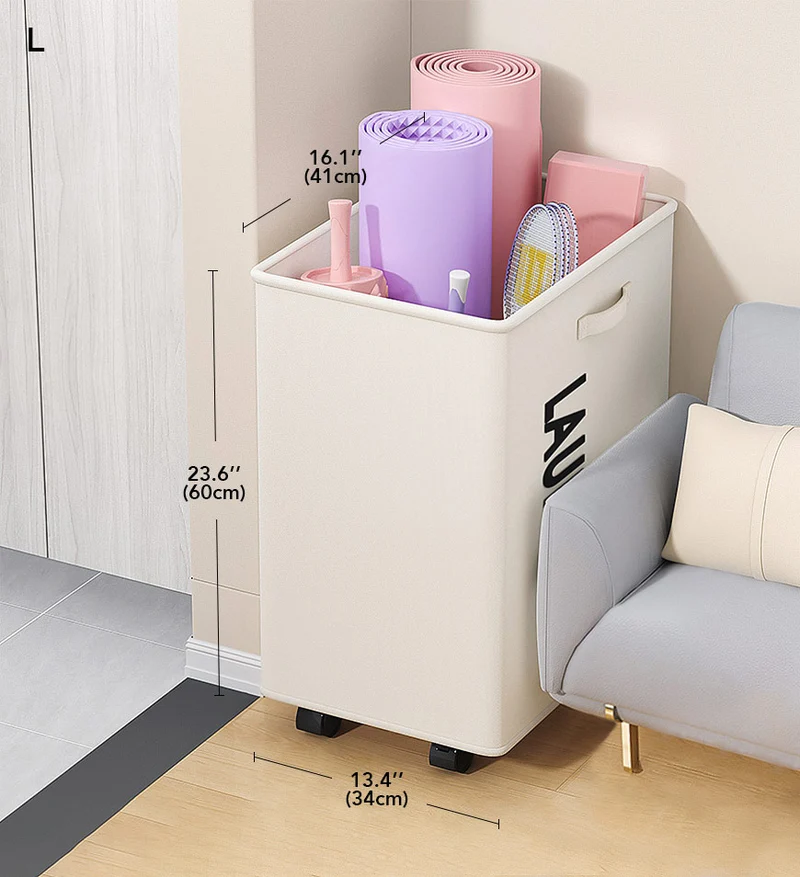 Joybos® Sac de Rangement à Roulettes en Tissu F9