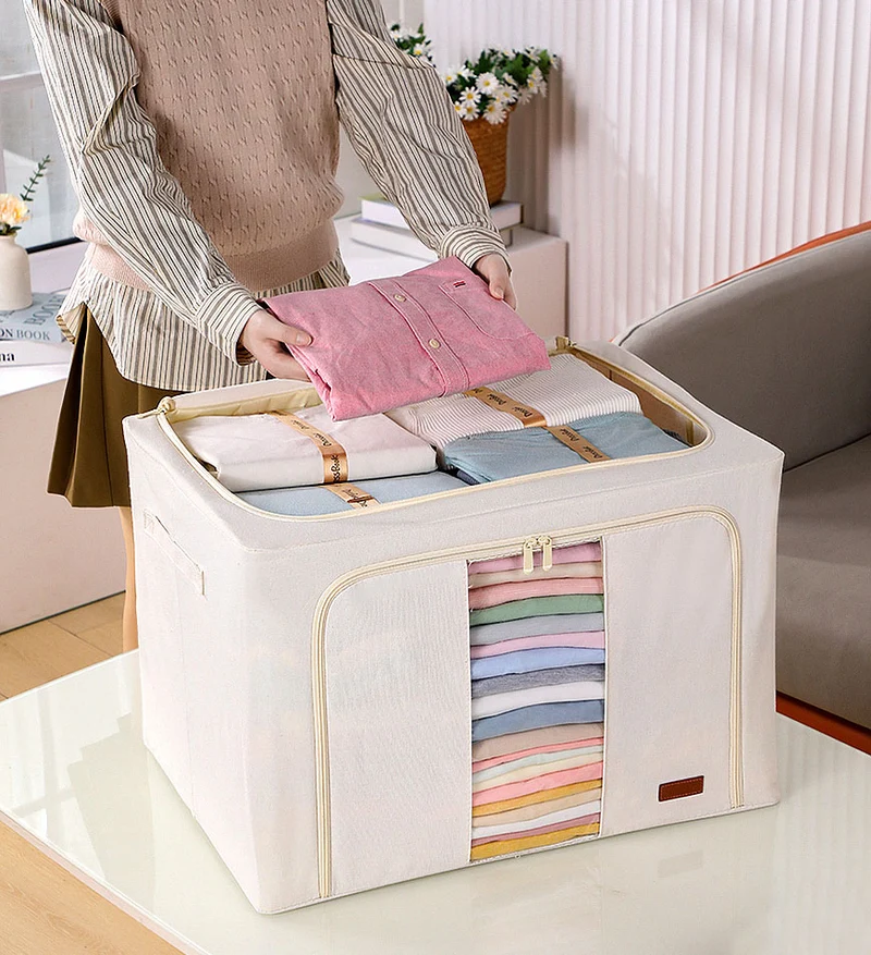 Joybos®Boîte de Rangement Visible Pliable en Tissu