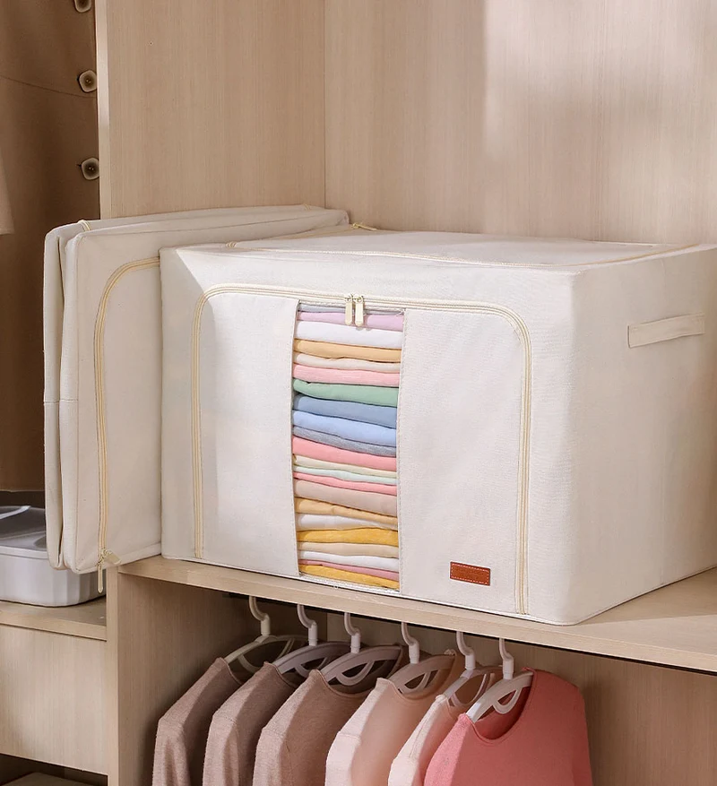 Joybos®Boîte de Rangement Visible Pliable en Tissu