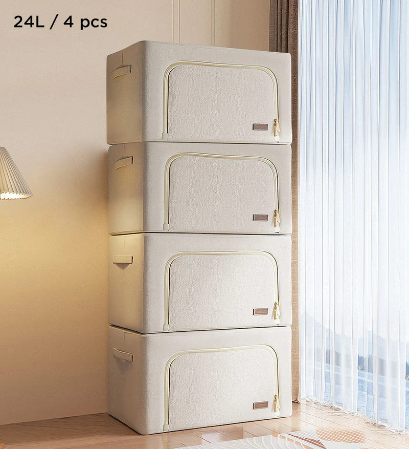 Joybos®Boîte de Rangement Visible Pliable en Tissu