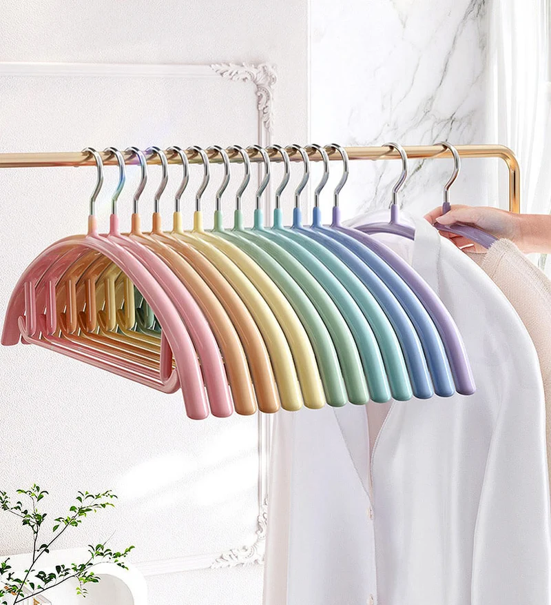 Joybos®16.5 " Cintres Antidérapants aux Couleurs de L'arc-en-ciel