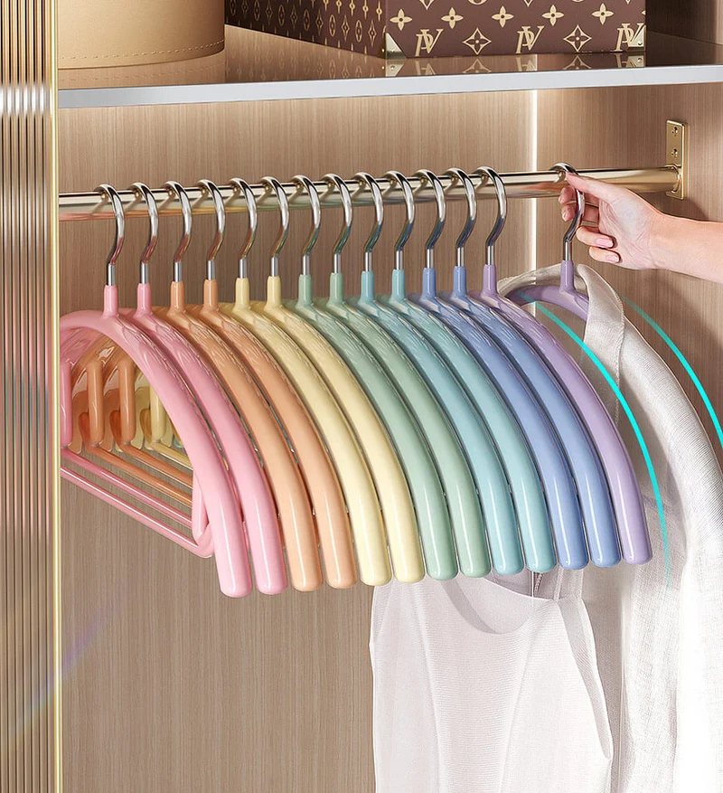 Joybos®16.5 " Cintres Antidérapants aux Couleurs de L'arc-en-ciel
