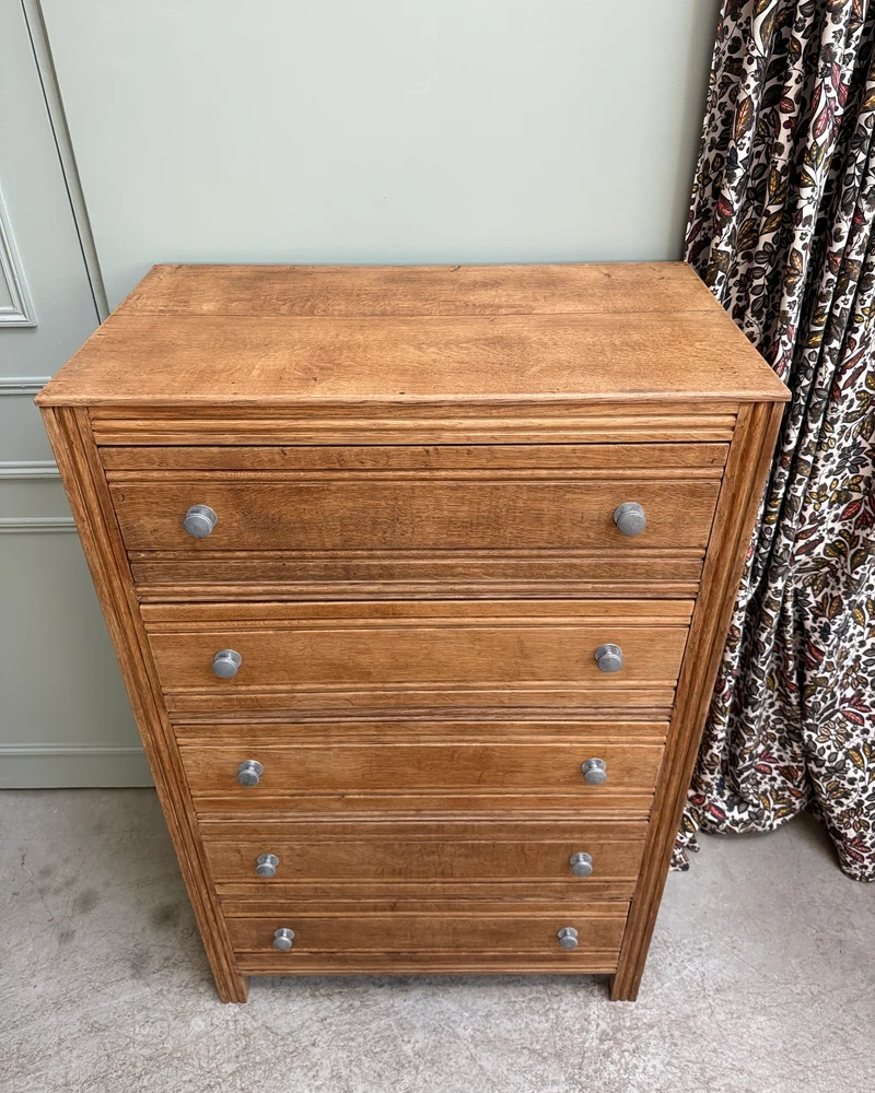 Grande commode vintage en chêne