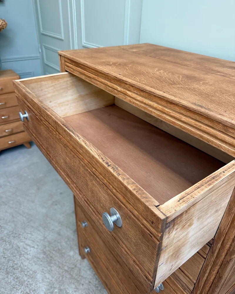 Grande commode vintage en chêne