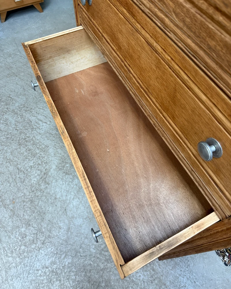 Grande commode vintage en chêne