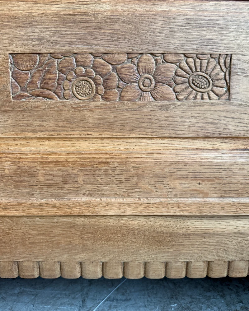 Armoire Art Déco trois portes en chêne