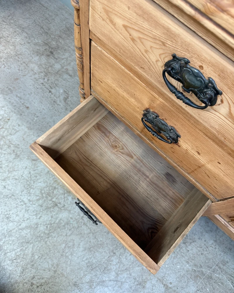 Buffet anglais victorien deux corps
