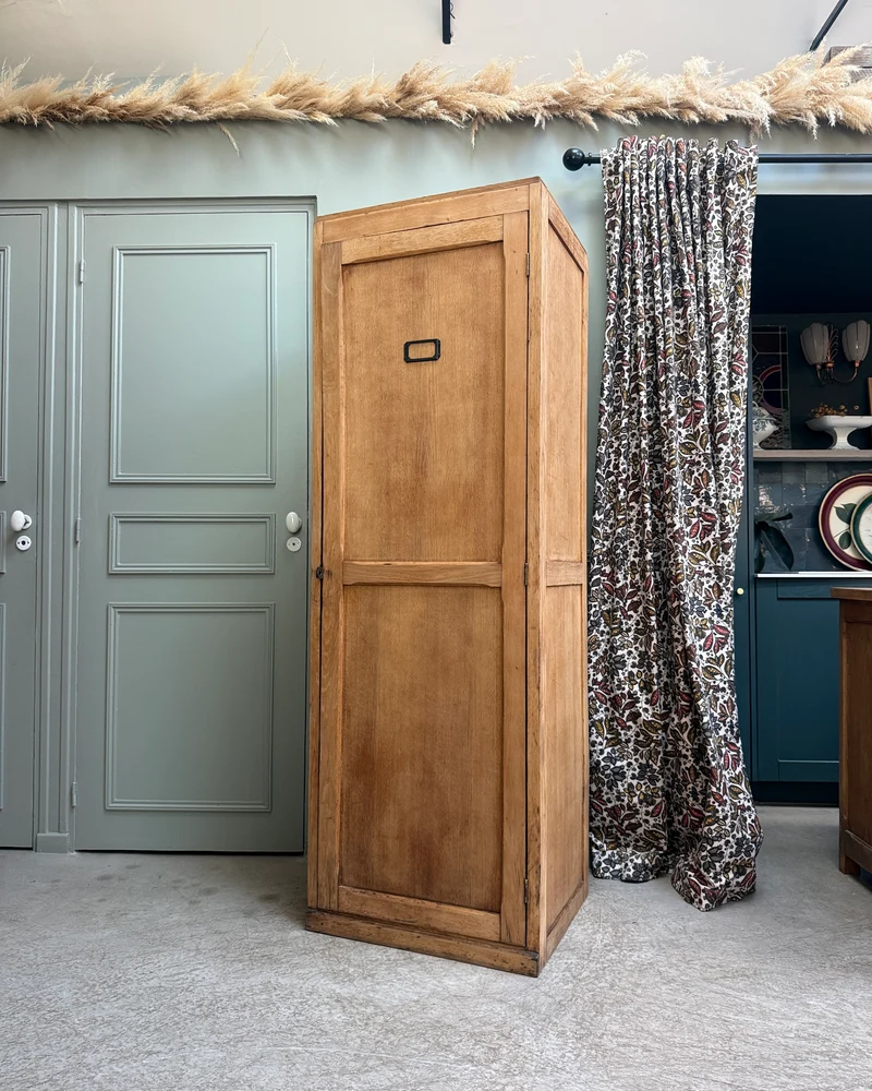 Bonnetière vintage en chêne
