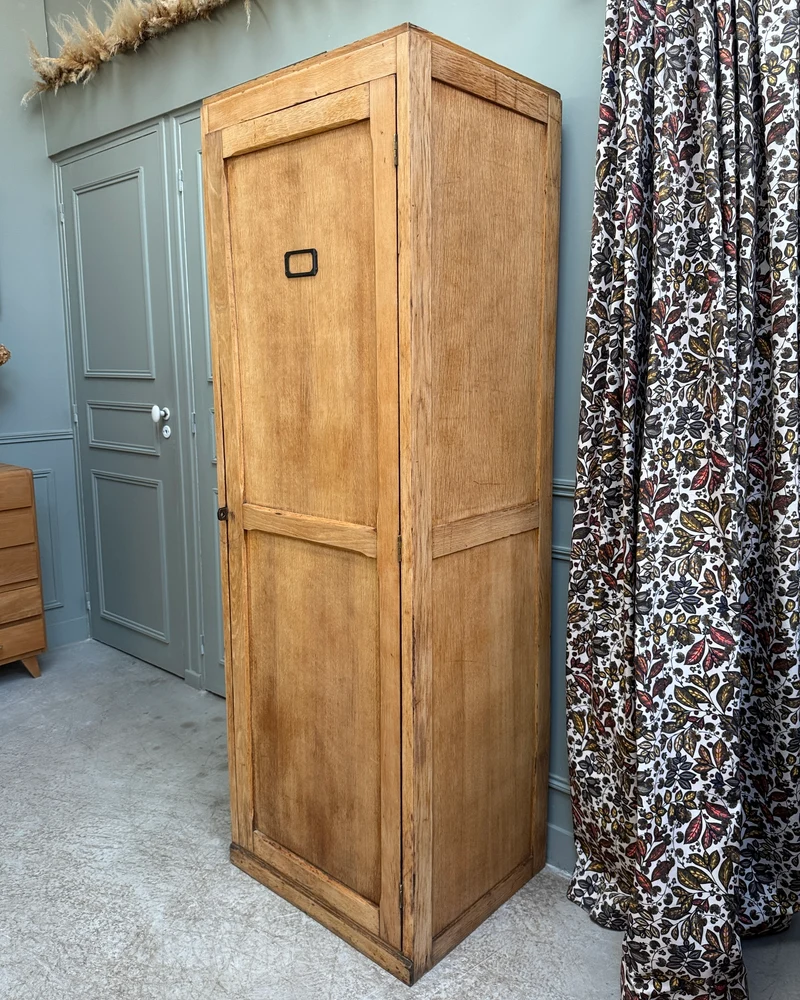 Bonnetière vintage en chêne