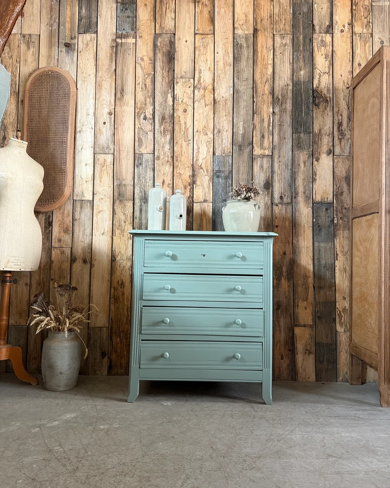 Commode Art Déco verte