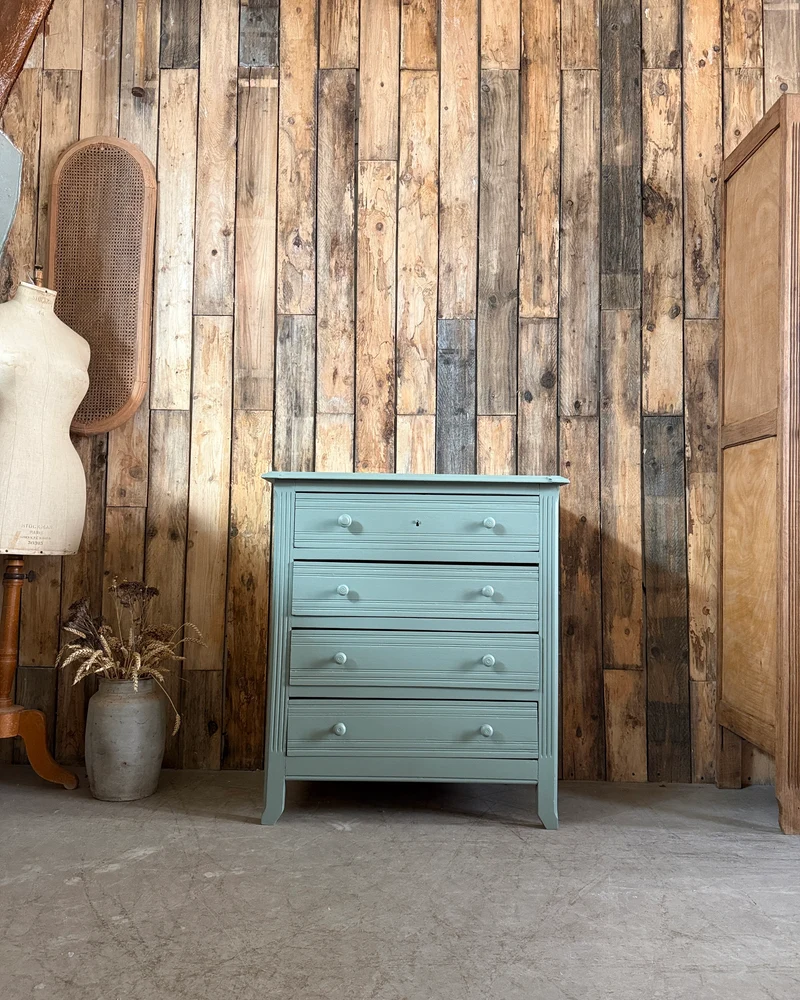 Commode Art Déco verte