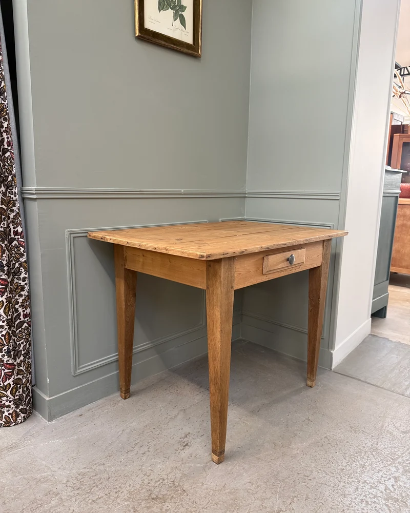 Bureau vintage en chêne et pin