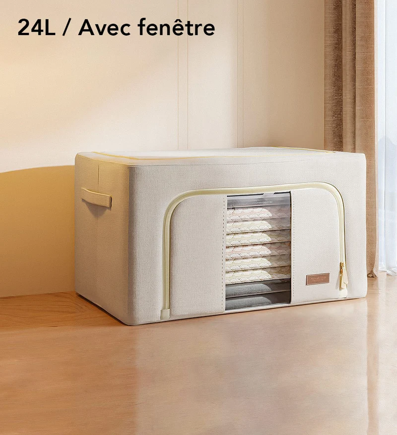 Joybos®Boîte de Rangement Pliable en Coton avec Fenêtre