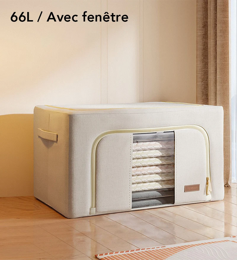 Joybos®Boîte de Rangement Pliable en Coton avec Fenêtre