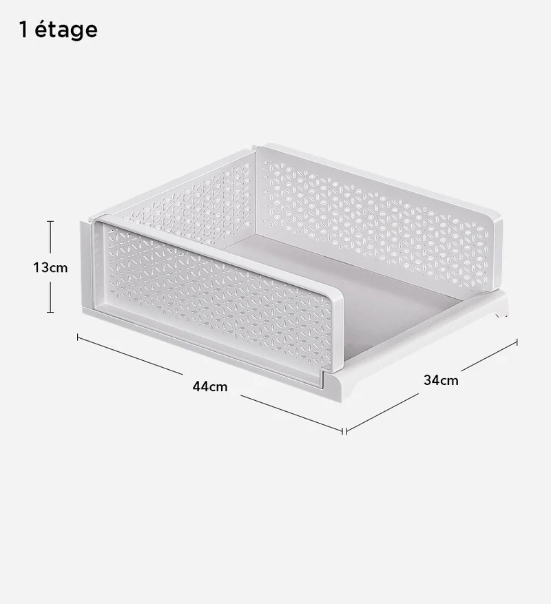 Joybos®Boîte de Stockage de Vêtement Blanche Empilable pour Rangement Placard