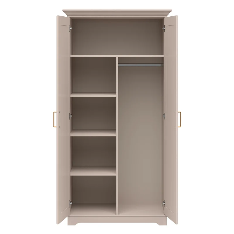 Armoire 2 portes Perle Cachemire