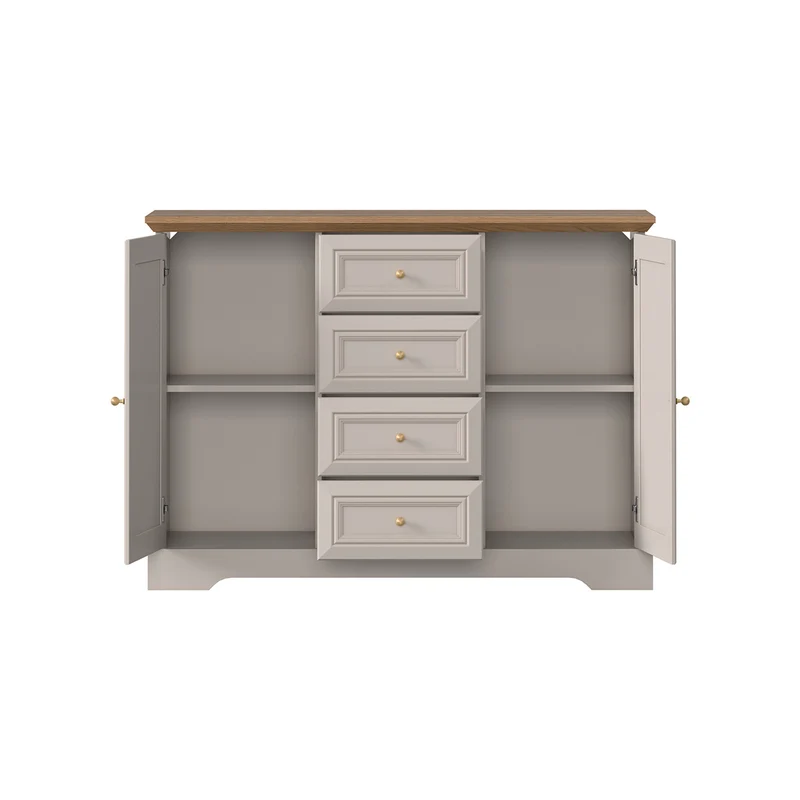 Buffet 2 portes 4 tiroirs Dulci Cachemire et Bois