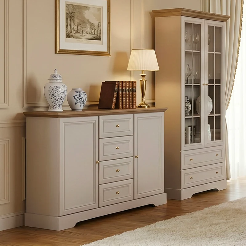 Buffet 2 portes 4 tiroirs Dulci Cachemire et Bois