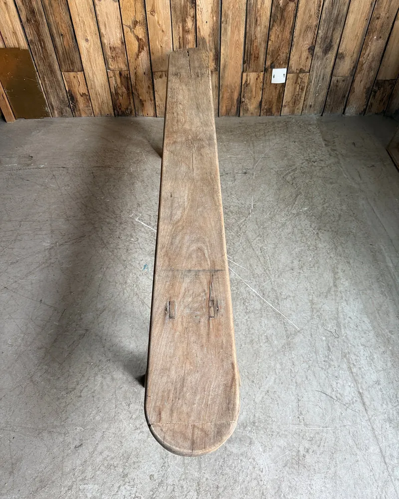 Banc de ferme ancien en pin massif