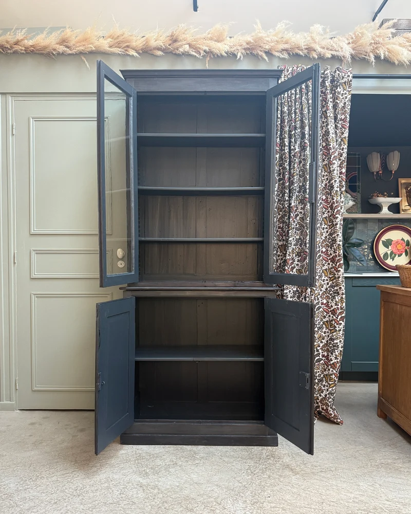 Buffet deux corps ancien noir