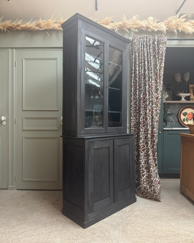 Buffet deux corps ancien noir