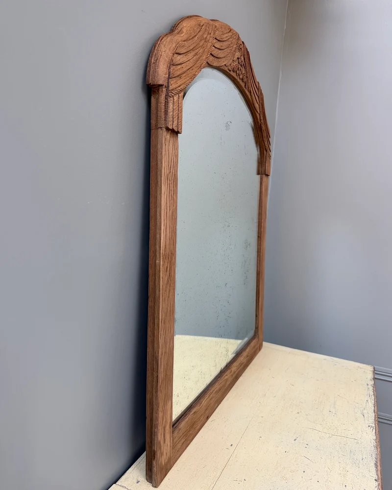 Miroir Art Déco en chêne