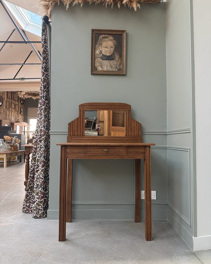 Bureau-coiffeuse Art Déco en chêne