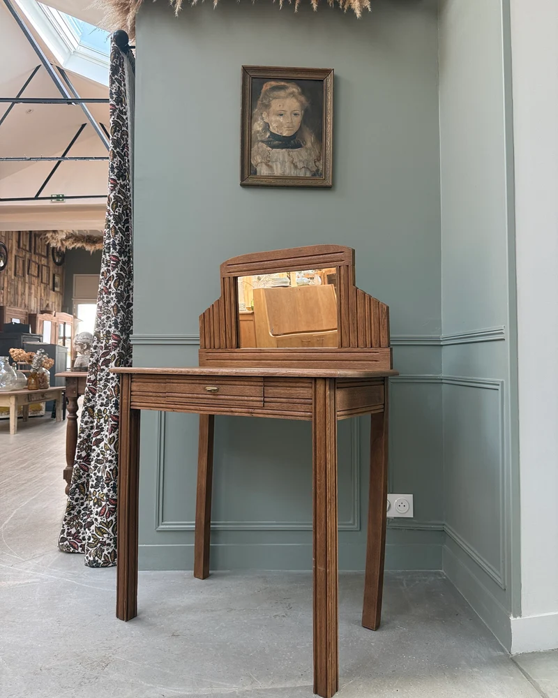 Bureau-coiffeuse Art Déco en chêne