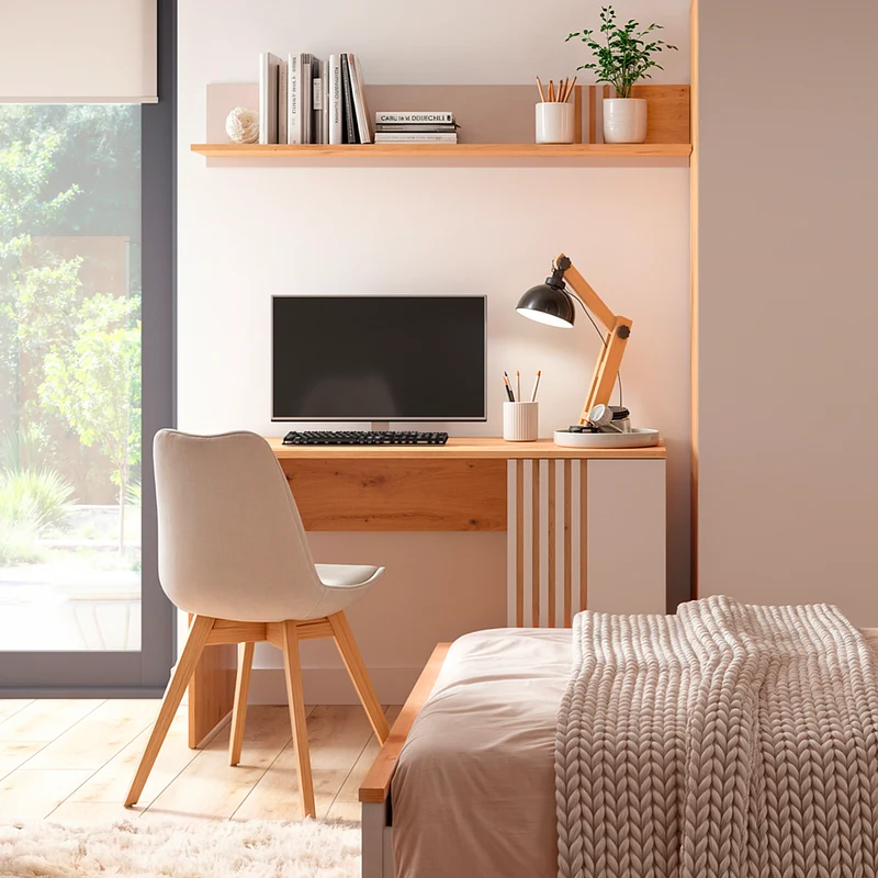 Bureau 1 porte Ezra Cachemire et Bois