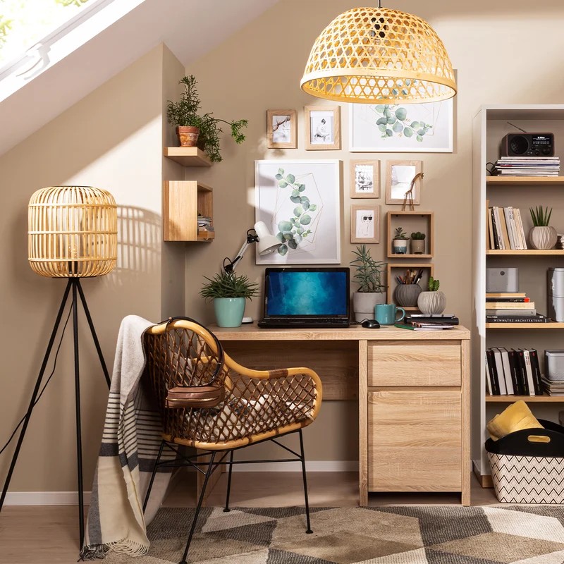 Bureau 1 porte 1 tiroir Soren Bois