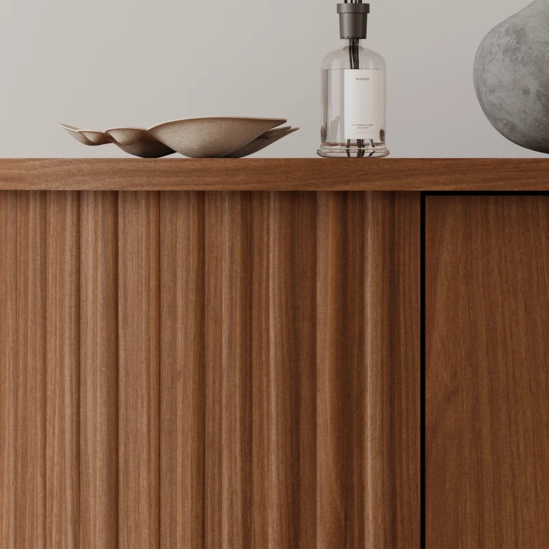 Buffet 4 portes Canopée Bois foncé