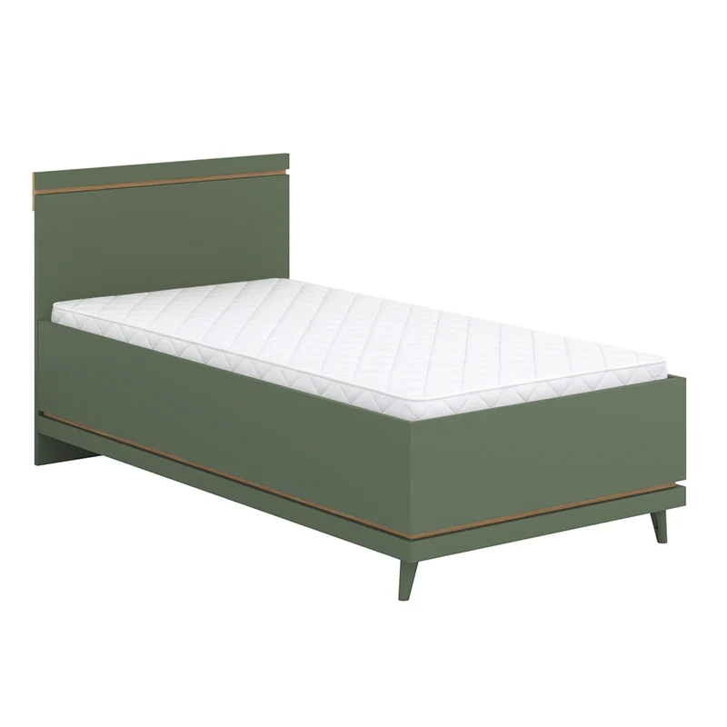 Lit 100x200 sommier inclus Sandy Vert