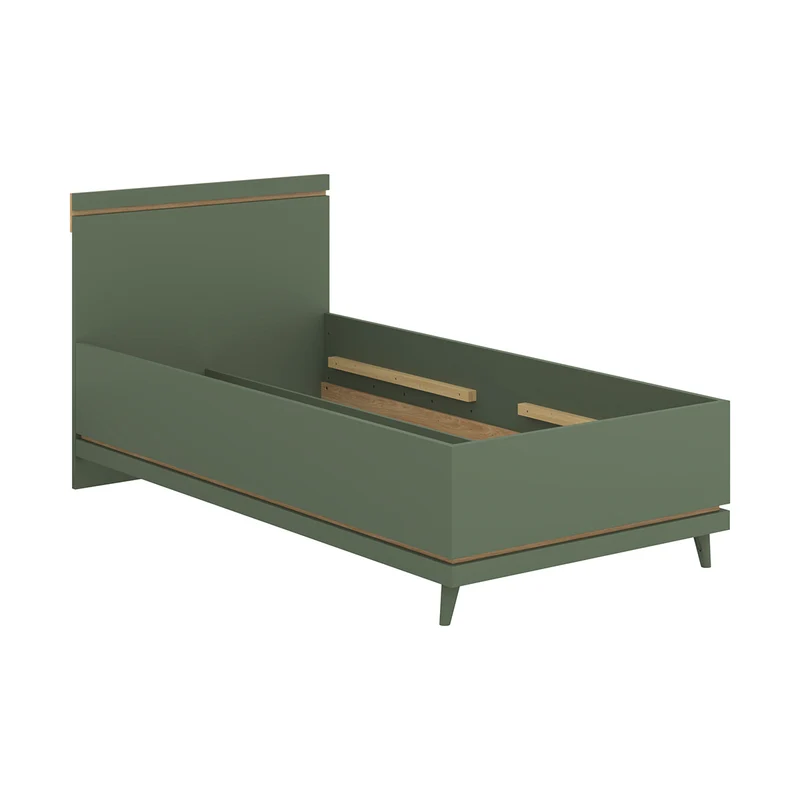 Lit 100x200 sommier inclus Sandy Vert