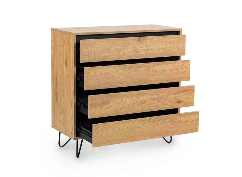 Commode 4 tiroirs en bois DARINA