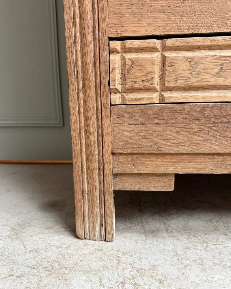 Bonnetière parisienne Art Déco en chêne
