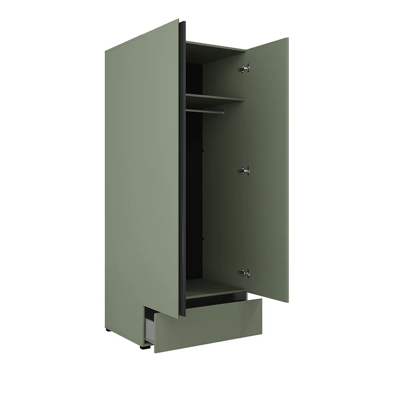 Armoire 2 portes 1 tiroir Lilia Vert