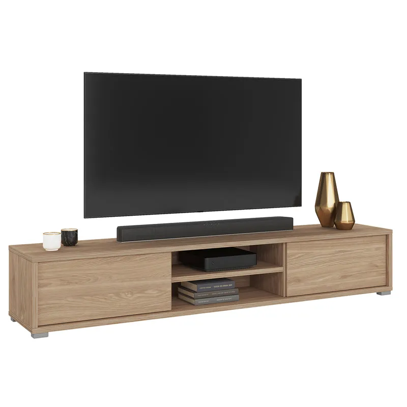 Meuble TV mural 2 portes 180 cm Idra Bois