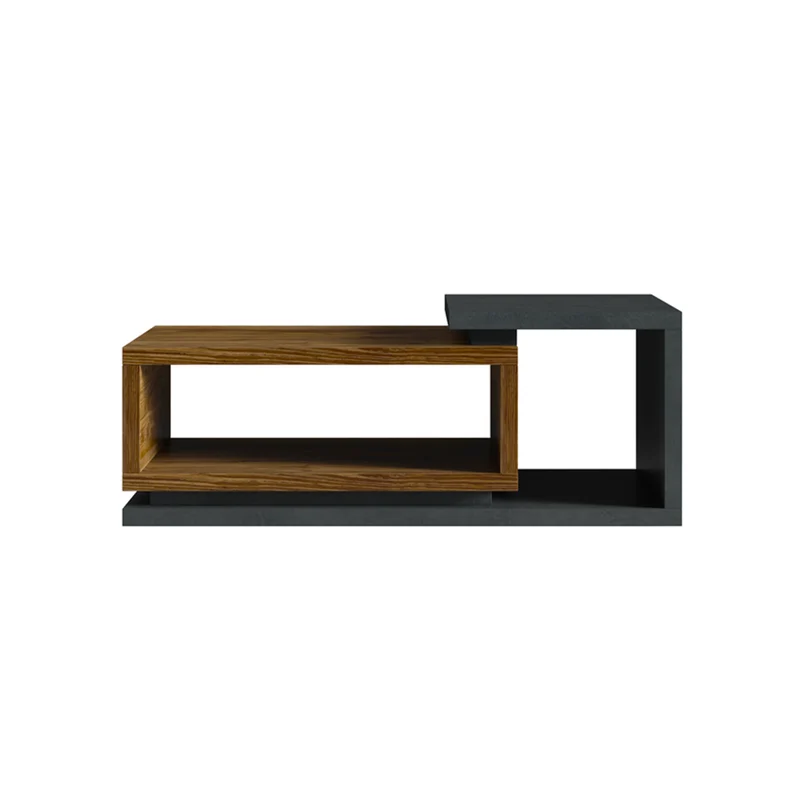 Table basse Ilyes Gris et Bois