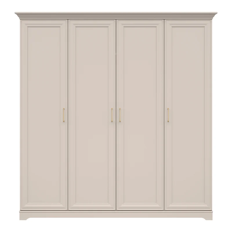 Armoire 4 portes Perle Cachemire
