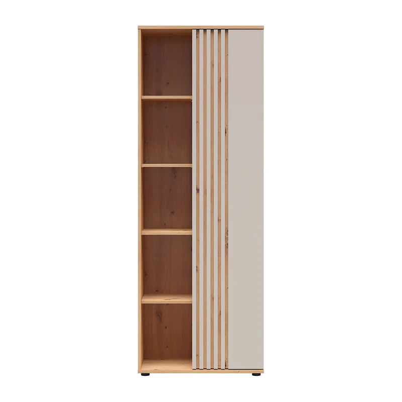 Armoire 1 porte Ezra Cachemire et Bois
