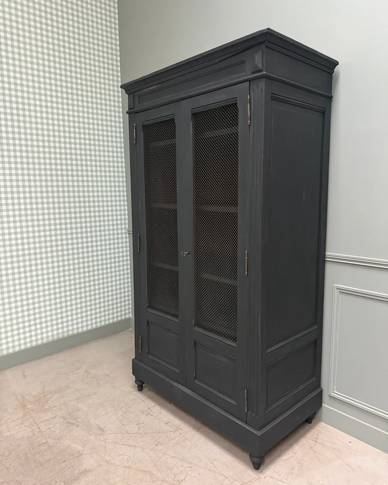 Bibliothèque de style Directoire patine noire