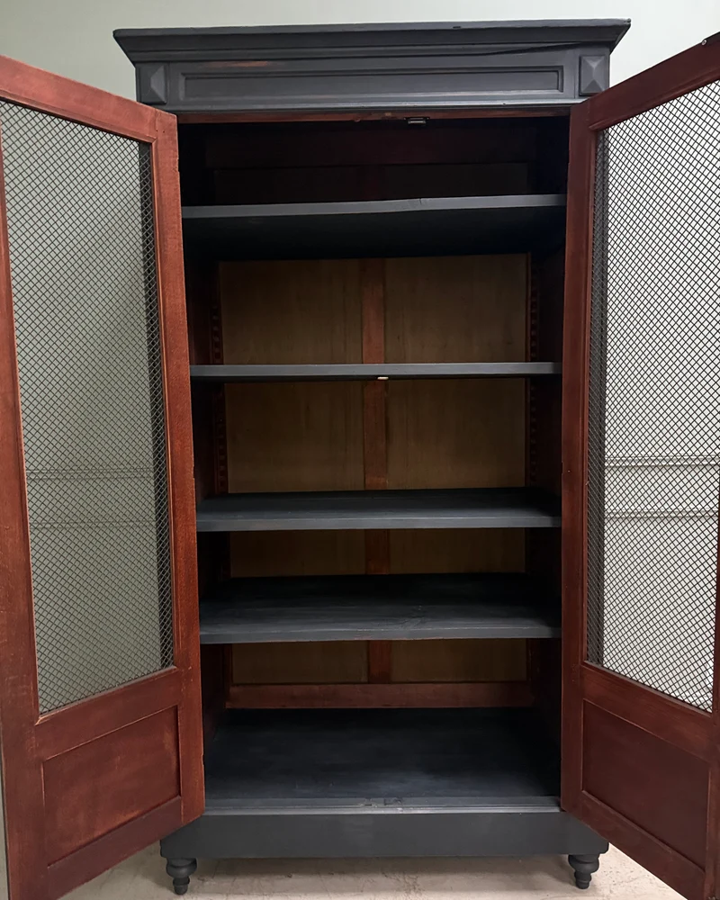 Bibliothèque de style Directoire patine noire
