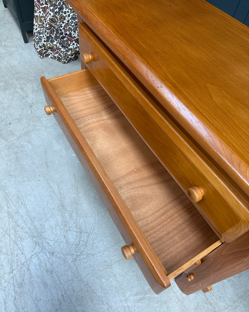 Commode vintage en orme massif